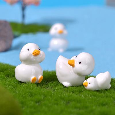 Micro Landscape Mini Simulation Ducklings Adornment Bonsai Landscape Small Accessories Resin Crafts Home Decoration Wholesale