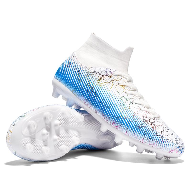 High-top Sock Mouth Football Shoes Men's Long Nail Children Youth Competition Sneakers Football Boots For Kids