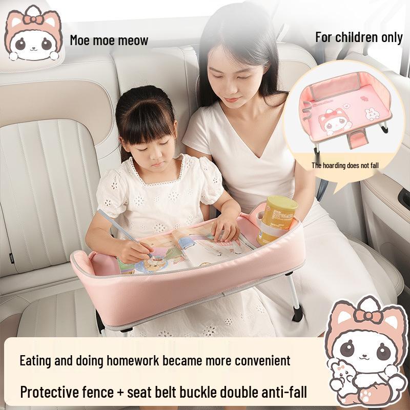 Compact Folding Table for Car: Dining, Learning & Writing Essentials