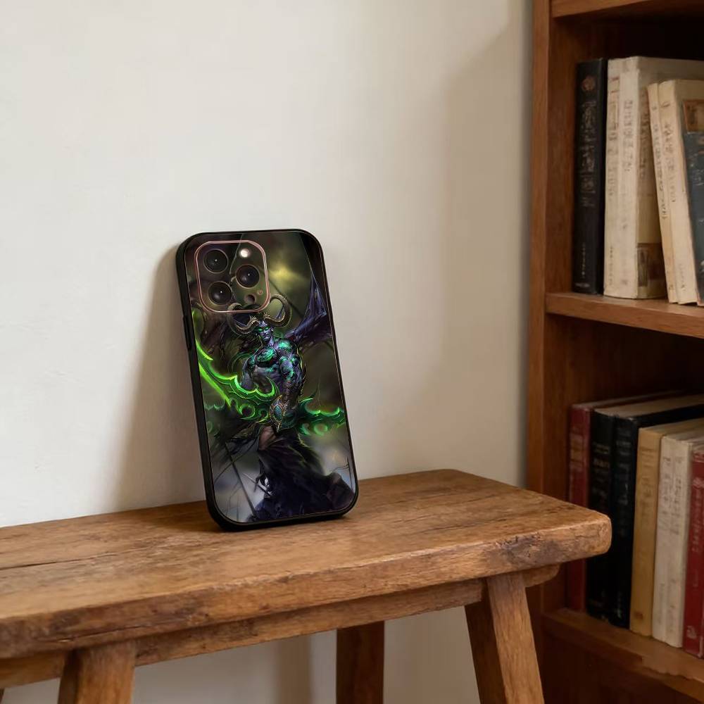 

W-World of W-Warcraft Phone Case For iPhone 17,16,15,14,13,12,11 Plus,Pro Max,XS,Soft Silicone Black Cover iPhone17