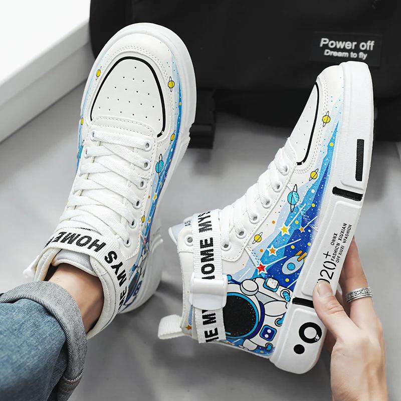 

Уличная мода Персонализация Мужские кроссовки Нескользящие Легкие Дизайнерские Туфли Мужская Обувь Мужская Теннисная Обувь Люкс Бесплатная Доставка 43 белый