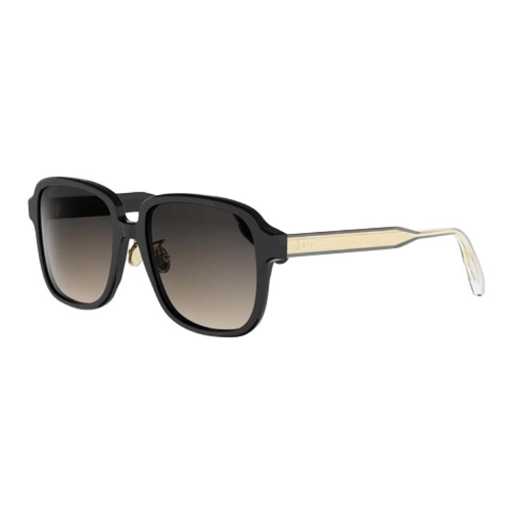 Dior Square Sunglasses With Logo Women sunglasses Black CD40267F01B10A1