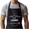 Kitchen Apron - Clément D'amour - Black - Cotton - Breton Print
