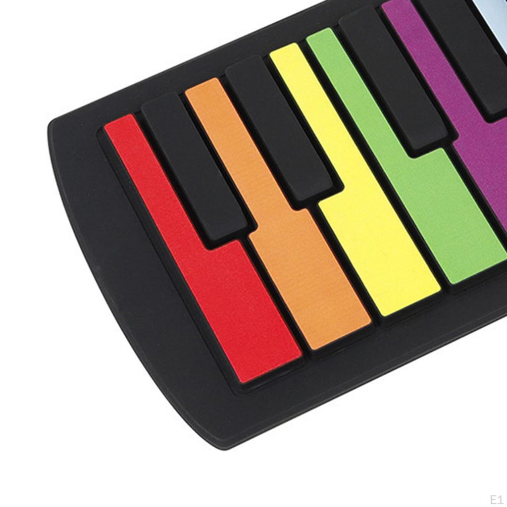 49 Key Flexible Roll up Piano Digital Music Keyboard Electric Hand Rainbow