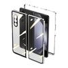 Suitable for Samsung Z Fold6 Mobile Phone Case Fold5  Magneto Folding Glass Metal Magnetic Guardrail Clip Cover