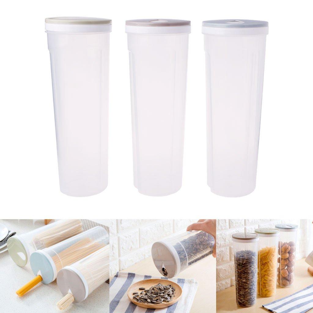 PP Spaghetti Pasta Noodles Storage Box Cereal Grain Containers Noodle Sealed Organizer Food Storage Tank Kitchen Tools