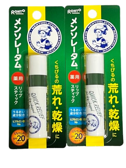 

Лечебная УФ-помада Mentholatum Vertical Slim [Набор 2]