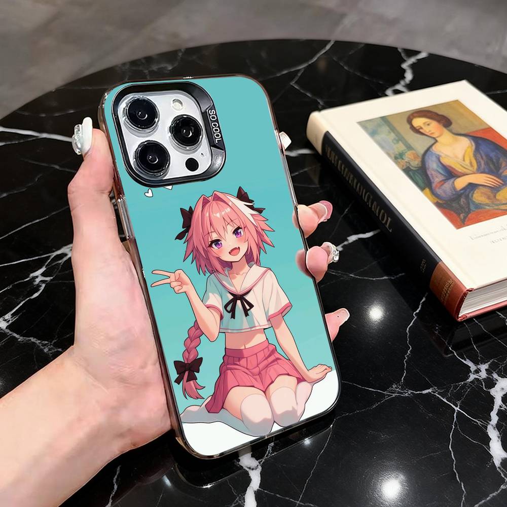 F-Fate A-Apocrypha A-Astolfo-faa-es Phone Case For iPhone 17,16,15,14,13,12,11 Plus,Pro Max,XS,Colorful Silver Black Cover