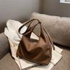 Large Capacity Bag Women's New Shoulder Bag Solid Color Fashion Women's Bag Commuter Messenger Bag