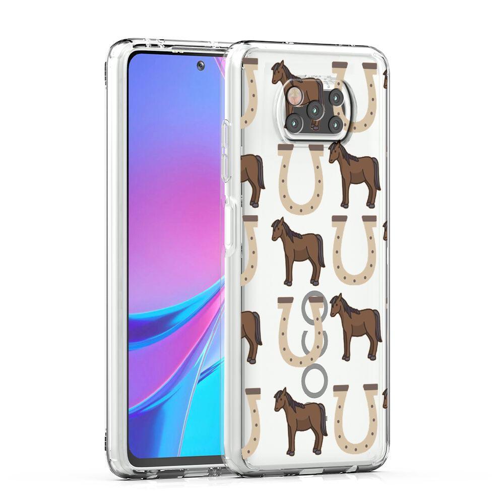Phone Case For Xiaomi Poco X6 X5 NFC X3 F6 F5 Pro F4 F3 M3 14 13T 12T 12 13 Lite 11 Mi 5G Clear Cover Animal Art Horse