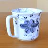 Lightweight microwave gift box Arita indigo flower made in mug, safe, included, ware, design, Japan.