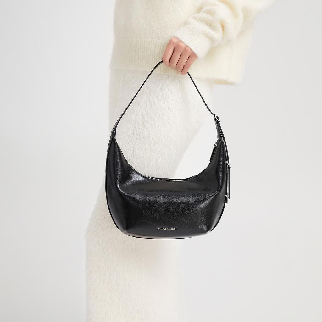 Charles & Keith Vintage Soft Crescent Bag Women Shoulder Bag Multiple-Colors CK2-40782526