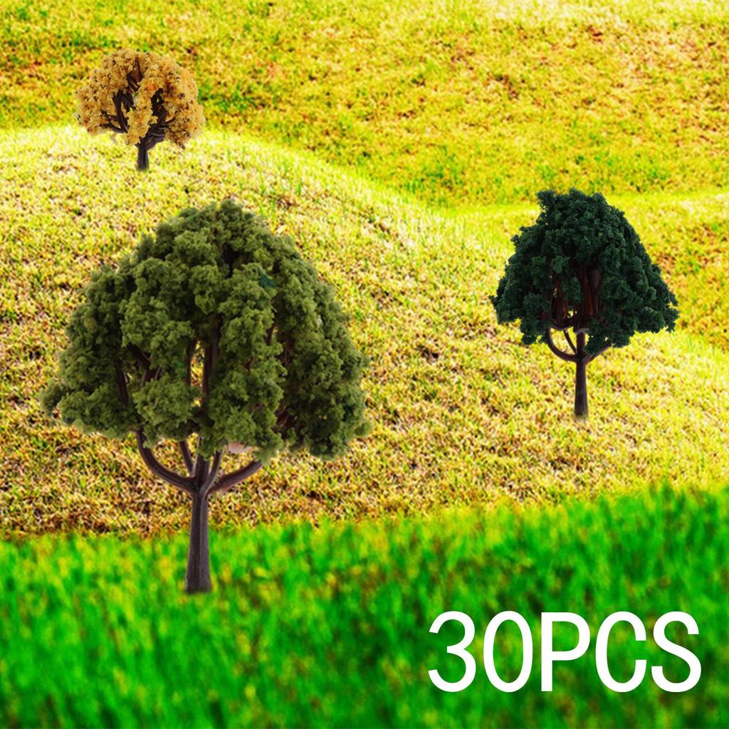Model Green Trees Building Game Decor Layout Scenery Supplies Sculpture