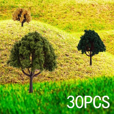 Model Green Trees Building Game Decor Layout Scenery Supplies Sculpture