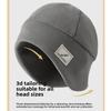 Winter Polar Fleece Beanie Hat Slouchy Warm Fleece Sports Hat Windproof Soft Running Cycling Cap for Men Women