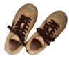 autumn and winter new leather thick velvet warm old dirty little white shoes women's flat-bottomed versatile board shoes cotton shoes tide