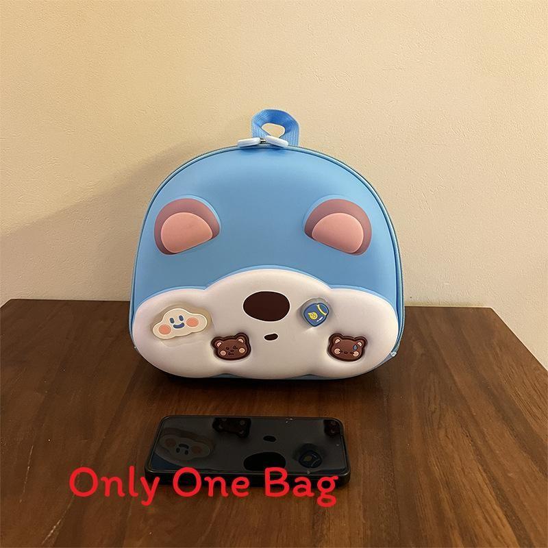 Cartoon Animal Bear Unisex Kids Fashion Oxford Eggshell Bag Backpack School