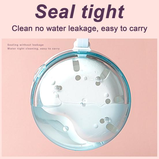 Denture Bath Case False Teeth Container with Mirror Leak-Resistant Compact Size Portable Travel Denture Holder Retainer Cleaning Box