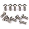 12Pcs Bicycle Disc Brake Rotor Screws Titanium Alloy Bike Screw Accessory M5x12mmTitanium
