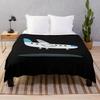 Airplane Flannel Throw Blanket Cartoon Pattern for Couch Sofa Bed King Queen Size Super Soft Warm Lightweight All Season Warm