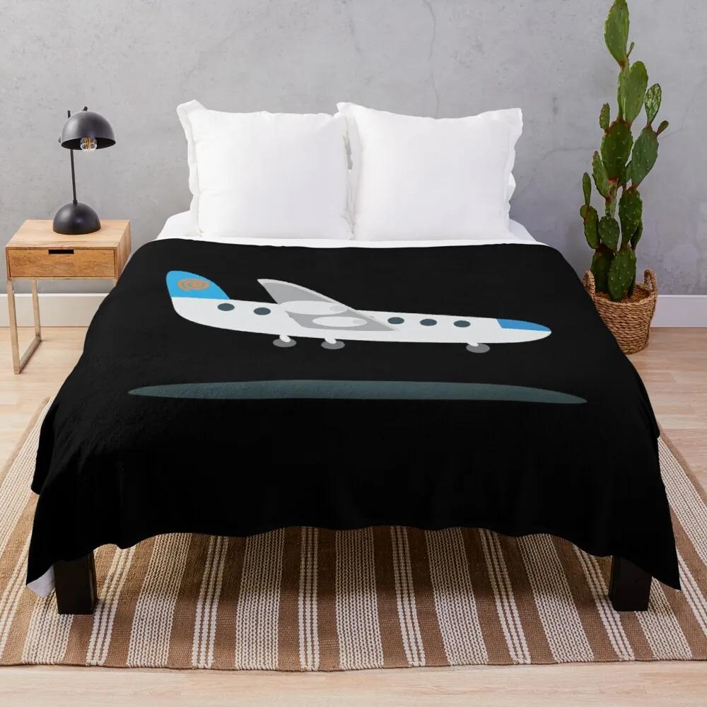 Airplane Flannel Throw Blanket Cartoon Pattern for Couch Sofa Bed King Queen Size Super Soft Warm Lightweight All Season Warm