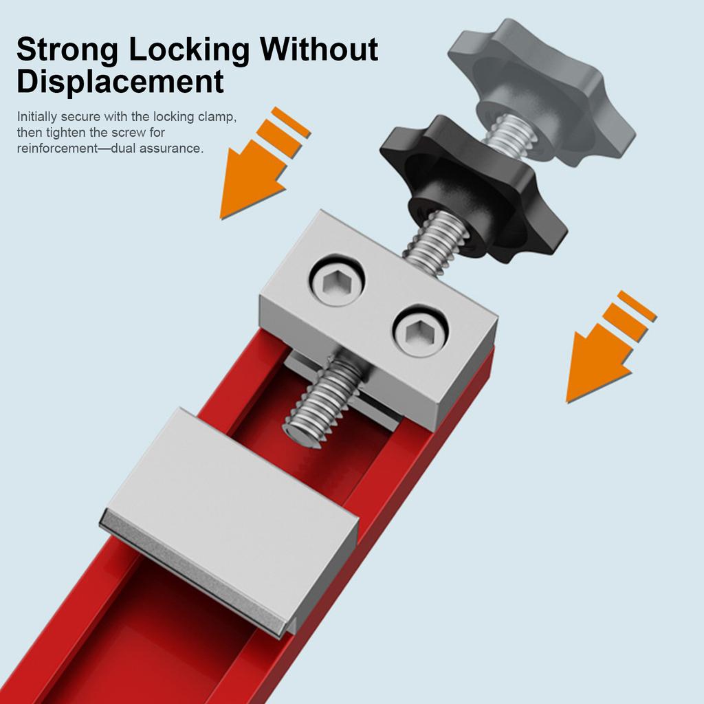 240/360mm Circular Saw Guide Rail Adjustable 2-Way Reverse Buckle Cutting Machine Base Guide Rail for Woodworking