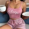 European & American Printed Camisole Shorts Set - New Style Slim-fit Sexy Home Wear