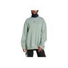 adidas Originals Logo Print Crew Neck Pullover Drop Shoulder Long Sleeve Sweatshirt Women Sweatshirt Green JD1539
