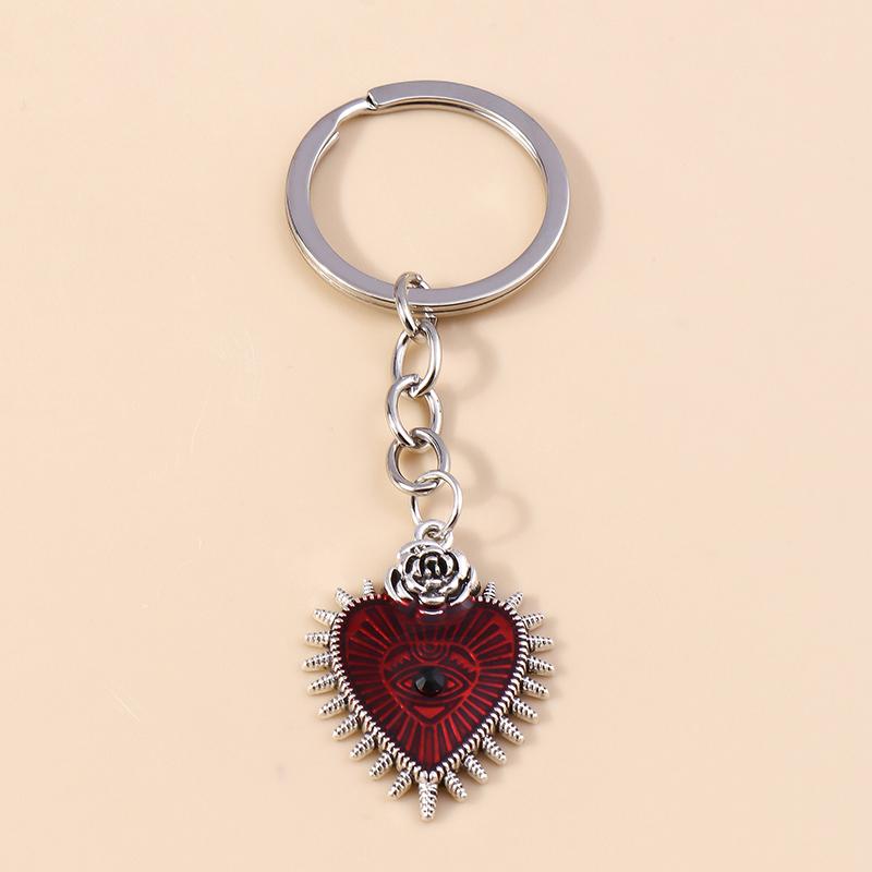 1Pc Bohemia Evil Eye Hamsa Hand Keychain for Women Men Blue Eye Sun Feather Key Ring Bag Pendant Car Key Holder Rings Wholesale