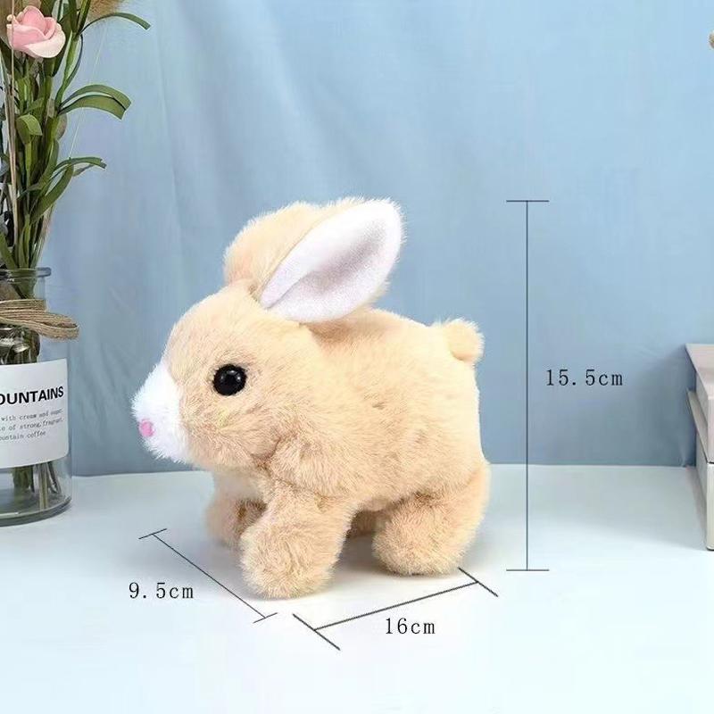 Simulated Electric Mobile Rabbit Plush Toy Children'S Toy Gifts Party Decoration Supplies Easter Gifts Birthday Gifts