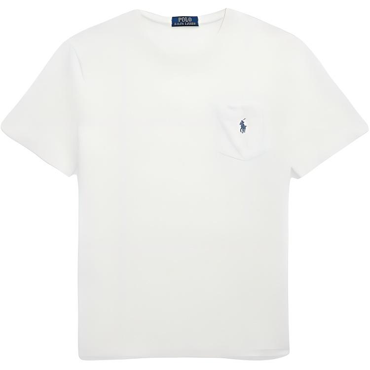 

Polo Ralph Lauren Однотонный пуловер Футболка с коротким рукавом Мужской Топы Белый 710964511-002 XXL