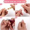 Professional Nail Clipper U Shape Stainless Steel Trimming Straight Cutter With 10Pcs Magnet Nail Art Trimmer Kit Manicure Salon
