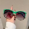 Oversized Round Sunglasses for Women  New In Multicolor Rim Gradient Dark Glasses Fashion Vintage Travelling Shades