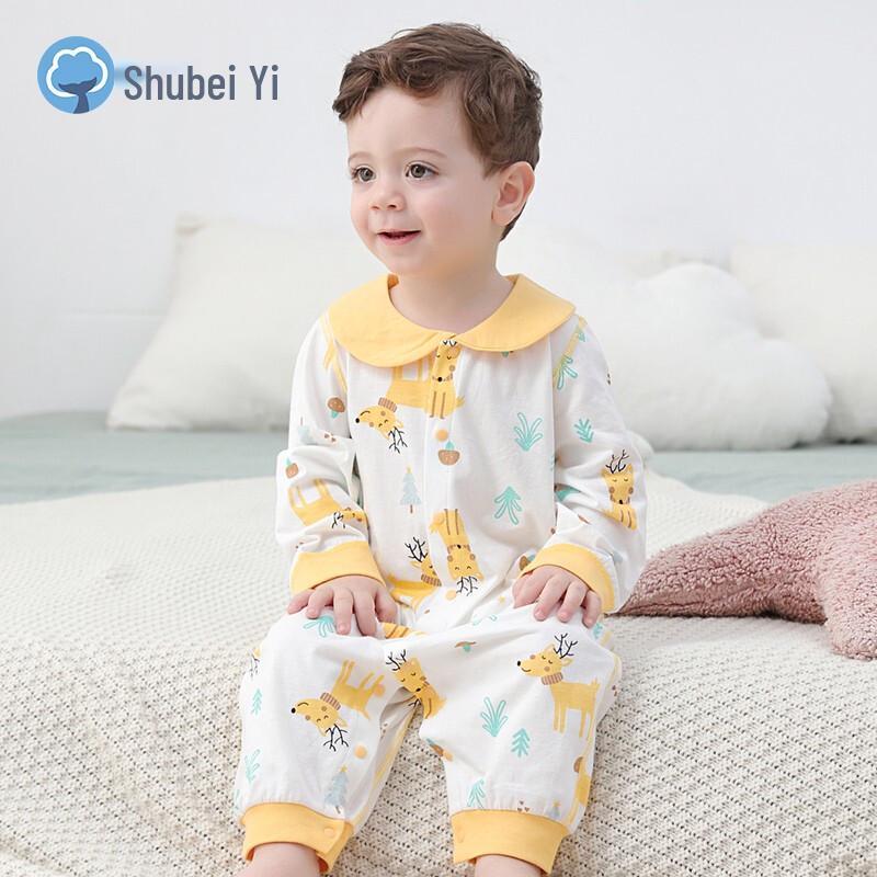 Shubeiyi 2-Pack Baby Long-Sleeve Rompers