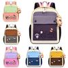 Childrens Large Capacity Oxford Cloth School Backpack With Breathable Design For Elementary Students