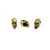 20pcs/Lot Antique Silver Gold Skull Bead Spacer Bead Charms For DIY Beaded Bracelet Jewelry Handmade Making Supplies