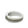 CHANEL Ultra Accessory Jewelry Ring ceramic / Au750 White/Silver