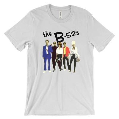 Maglietta con immagine del gruppo B 52'S Love Shack Synth Pop Rock 80'S Band Unisex T-Shirt