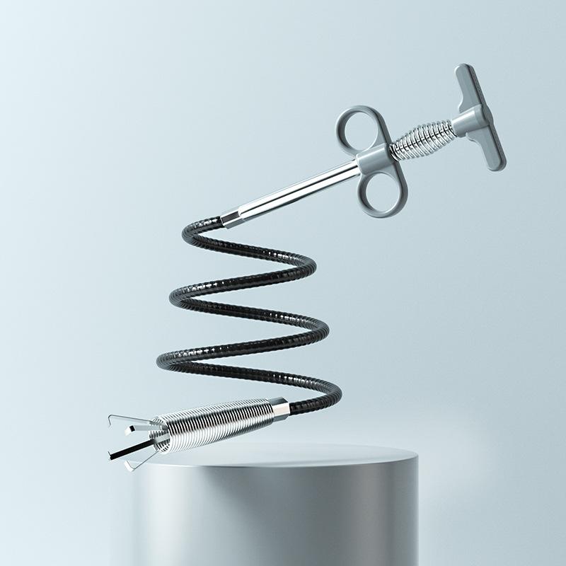 Sbloccatore per tubi fognari, a molla, strumento per dragaggio di tubi, utensili per la pulizia di fognature, utensili per la cucina, utensili per la pulizia del bagno, accessori per la cucina, utensili per la pulizia