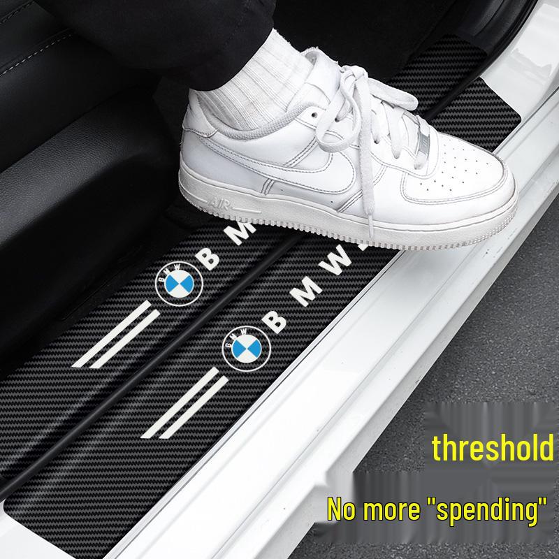 Compatible Door Sill Trim and Protective Anti-Stepping Stickers for Haval H6, M6, H9, Big Dog, First Love, and F7 - Glow-in-the-Dark Option Available.
