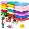 Eclet (Pack Of 12) Air Dry Clay, Colorful Children Soft Clay, Creative Art Crafts, Gifts For Kids-Multi Color. Non-Toxic