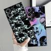 Totenkopf Kunst Funda für Samsung Galaxy S24 Plus S21 FE S23 S10 S9 Note 20 Ultra 8 9 10 S25 Ultra S20 Handyhülle Handyhülle