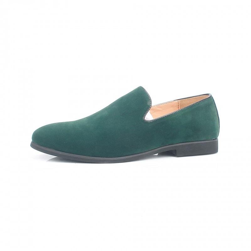 Men's new trend one-pedal youth British height-increasing trendy shoes soft-soled Doudou shoes casual leathershoes