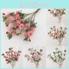 Rose Realistic Bouquet Artificial Flower For Home Decor And Photography Prop