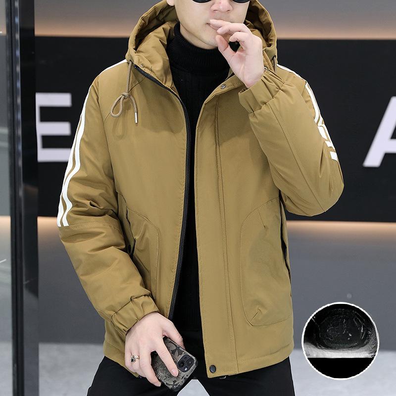 Winter Men's Thickened Hooded Warm New Casual Fashion Jacket