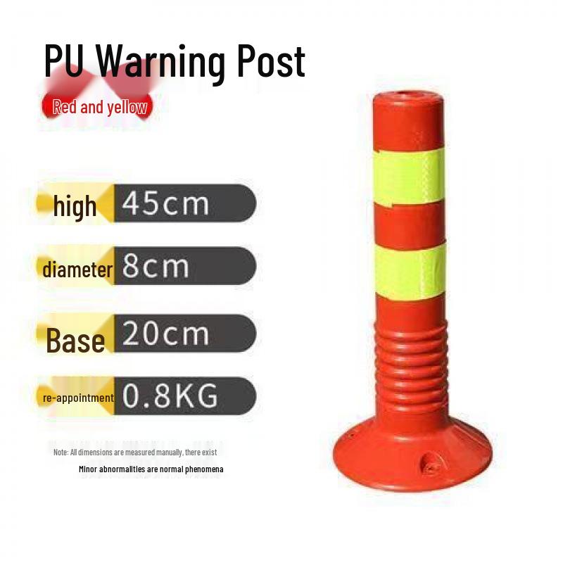 75cm Reflective EVA Anti-collision Warning Post with PU Rubber & Elastic PE