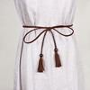 Adjustable Waist Rope Tassel Braided Belts High-quality Tassel Belt