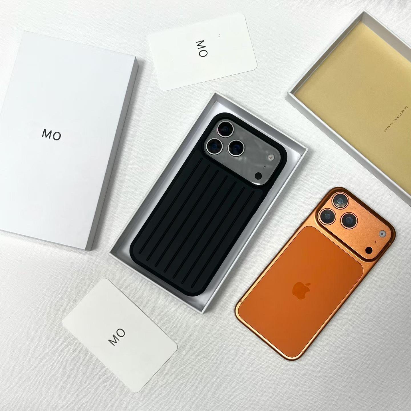 

Алюмінієвий сплав Для RIMOWA Розкішний бізнес-кейс для багажу Для IPhone 17 Pro Max 16 15 14 13 3D Гофрована смуга Стильний Покращений Захисний чохол проти падінь iPhone 15 чорний