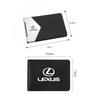 Metal Document Cover ID Card Holder Clip Wallet With Car Logo For Lexus RX300 IS200 IS250 ES350 Ct200h UX250h NX300h RX350 NX
