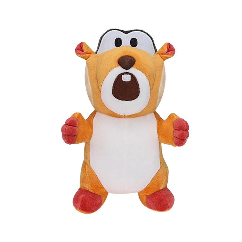 Cute Squirrel Plush Toy 22cm Height Cartoon Style Soft And Cuddly